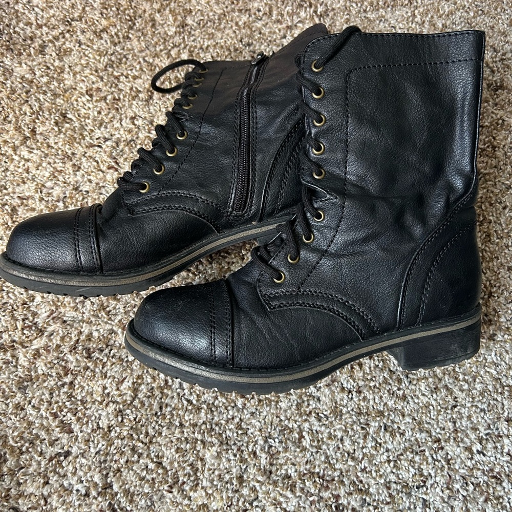 Women’s Black Combat Boots